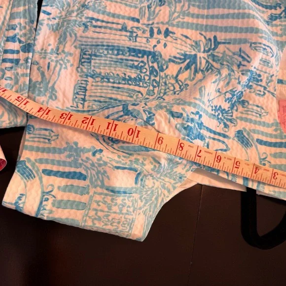 Lilly Pulitzer Blue and White Mini Skirt - Picture 12 of 14